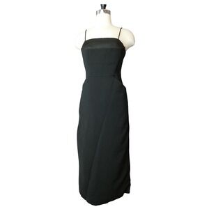 C/MEO Collective Black Maxi Dress Sleeveless Cocktail Party‎ Side Slit M